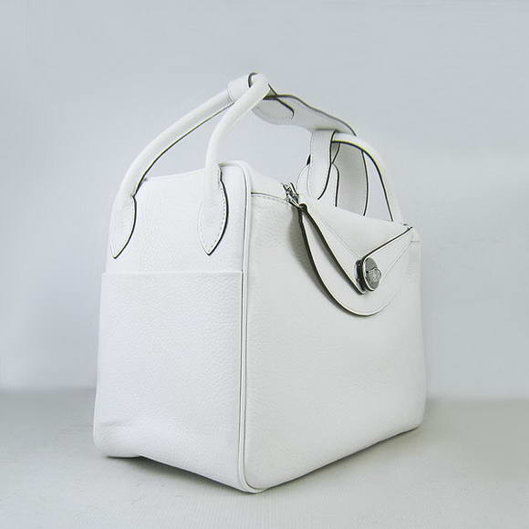 Hermes Lindy 34CM Shoulder Bag white H1056