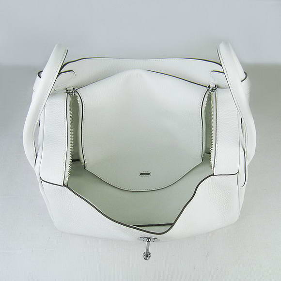 Hermes Lindy 34CM Shoulder Bag white H1056