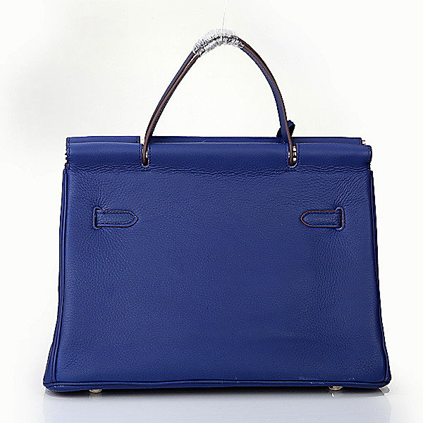 Hermes Shopping Bag H1046 in Royalblue with Gold hardware