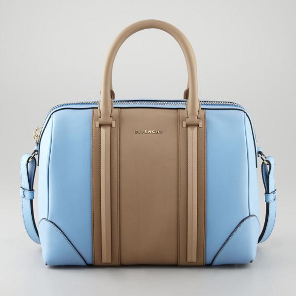 Hot 2013 Givenchy Lucrezia Calfskin leather bag 59267 apricot&blue