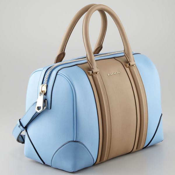 Hot 2013 Givenchy Lucrezia Calfskin leather bag 59267 apricot&blue