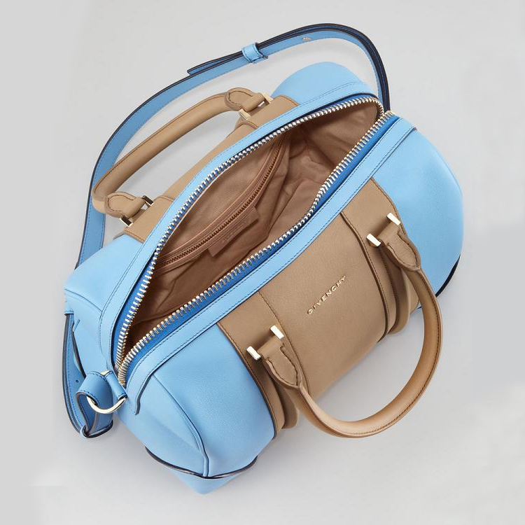 Hot 2013 Givenchy Lucrezia Calfskin leather bag 59267 apricot&blue