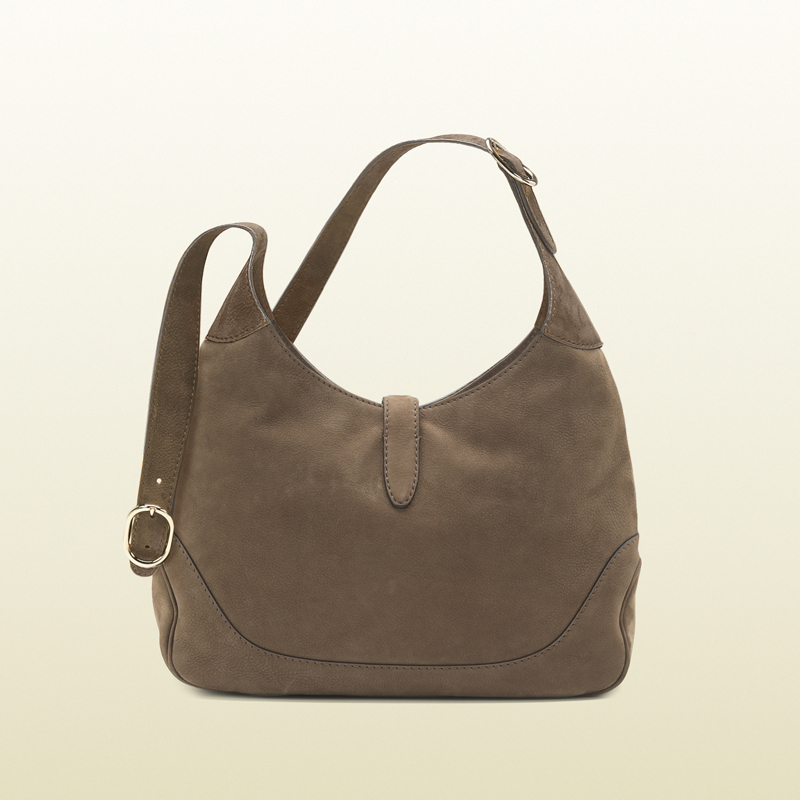 Jackie nubuck leather shoulder bag