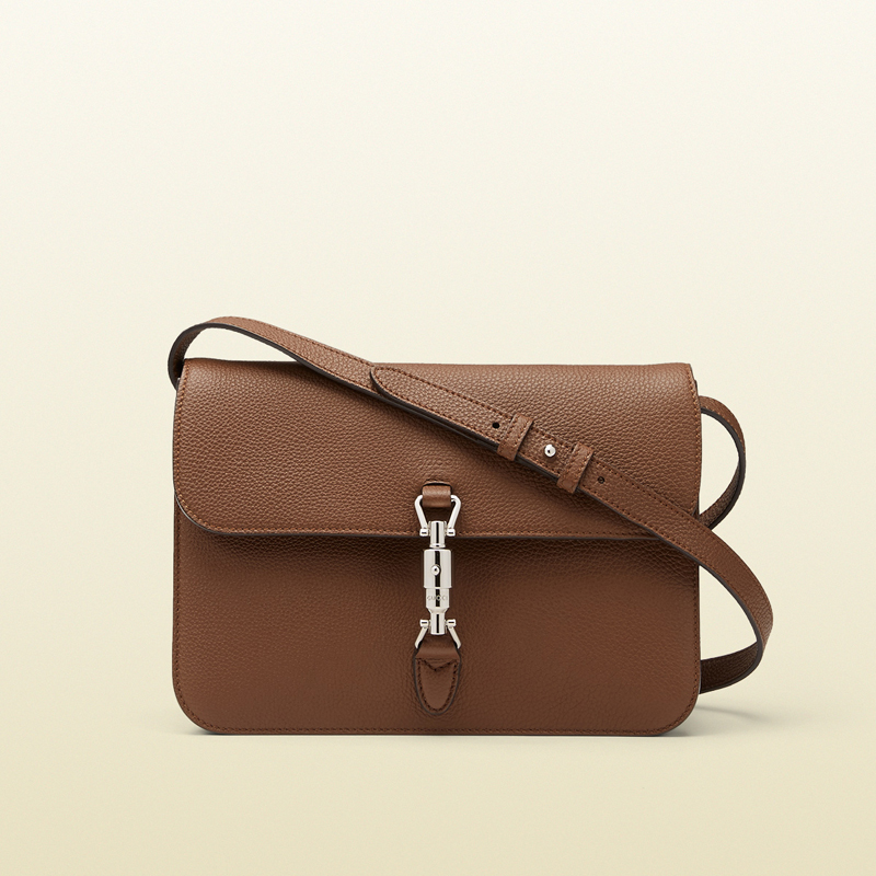 Jackie soft leather flap shoulder bag