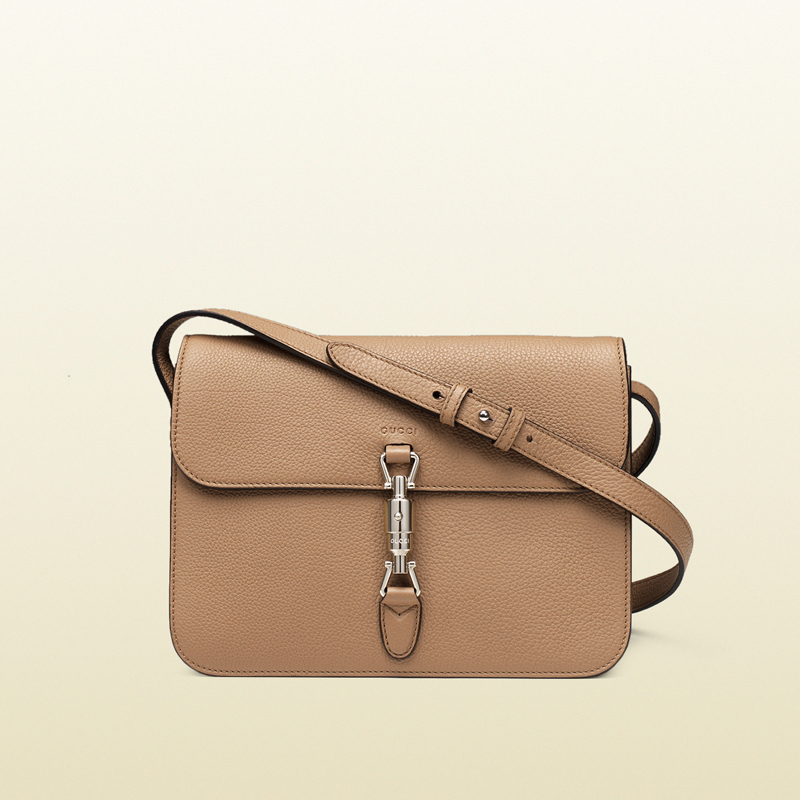 Jackie soft leather flap shoulder bag