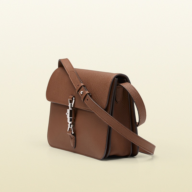 Jackie soft leather flap shoulder bag