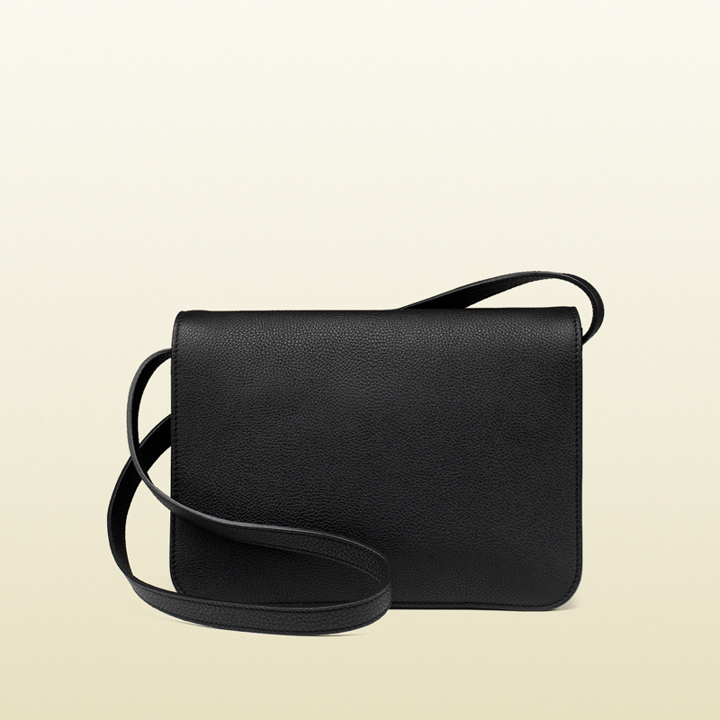 Jackie soft leather flap shoulder bag