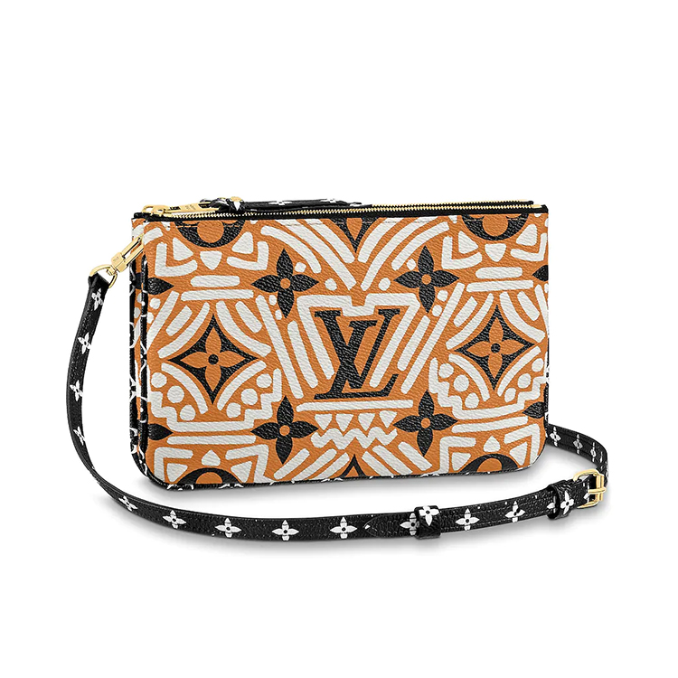 LV CRAFTY DOUBLE ZIP POCHETTE