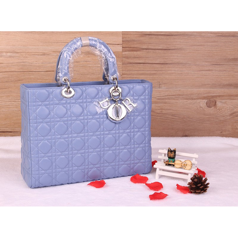 Lady Dior Bag Medium Bag Sheepskin Leather D9603 Lavender