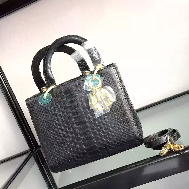 Lady Dior Bag Python leather D1655