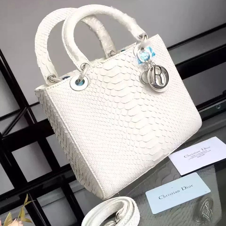 Lady Dior Bag Python leather D1655