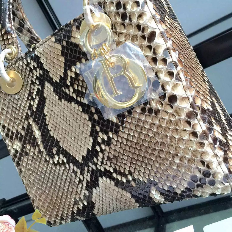 Lady Dior Bag Python leather D1655