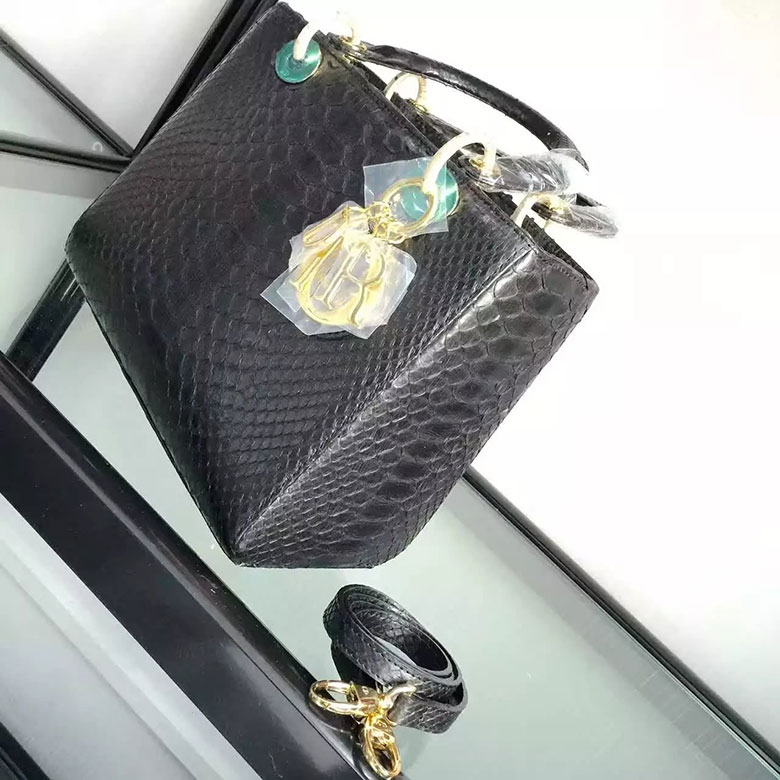 Lady Dior Bag Python leather D1655