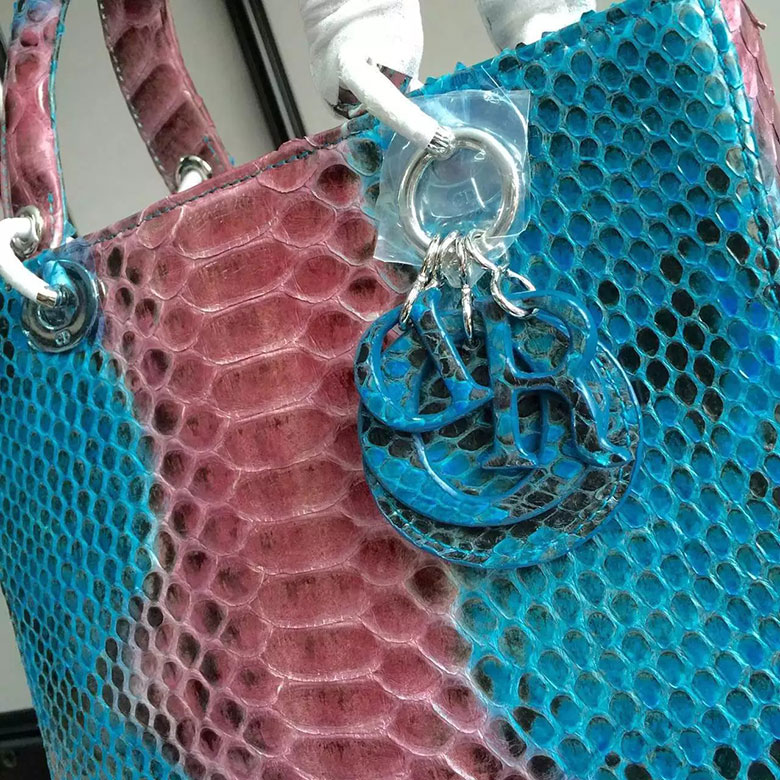 Lady Dior Bag Python leather D1655