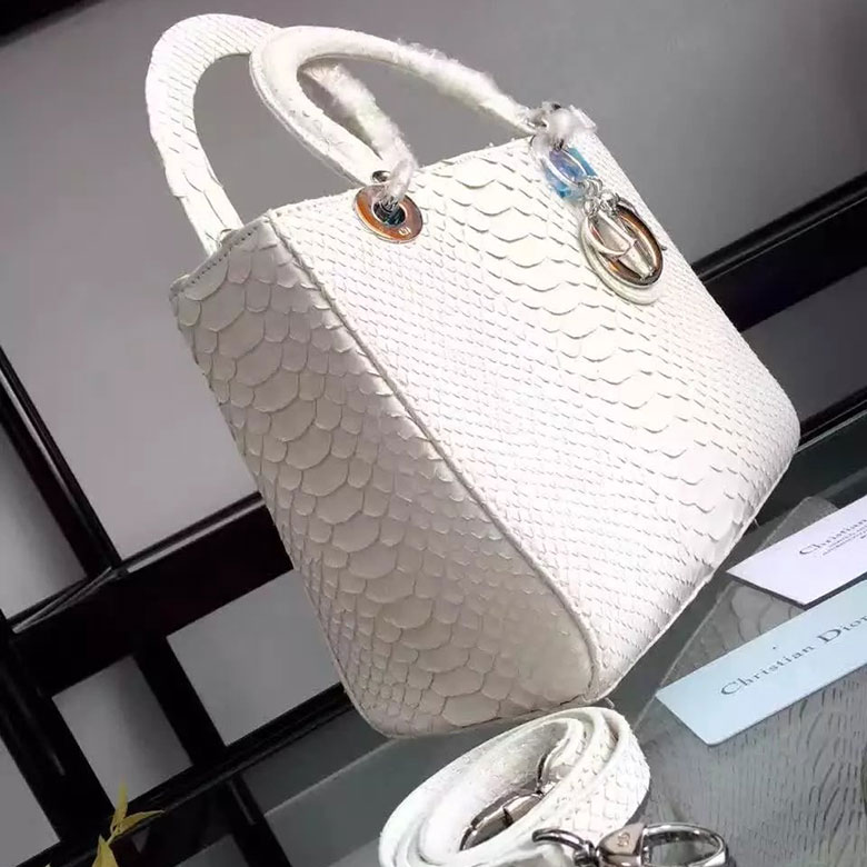 Lady Dior Bag Python leather D1655