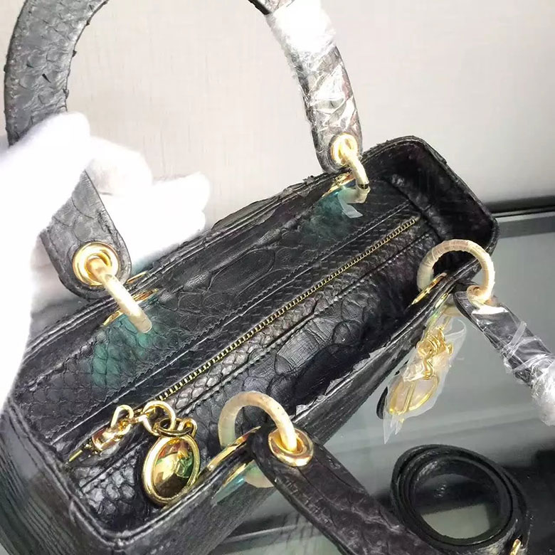 Lady Dior Bag Python leather D1655