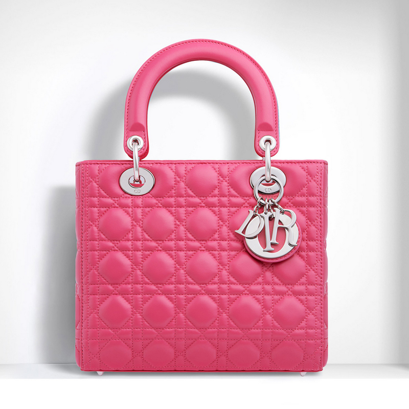 Lady Dior bag in Rose The lambskin