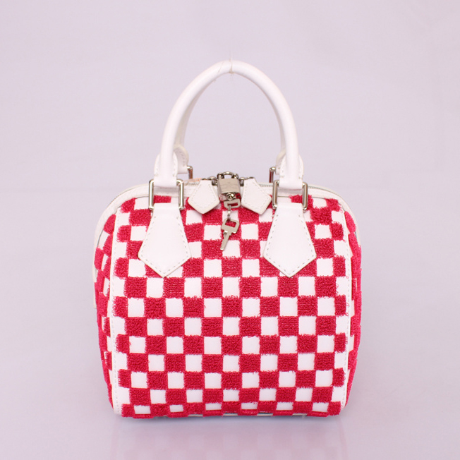 Louis Vuitton 2013 SPEEDY Bag M40613 Red&White