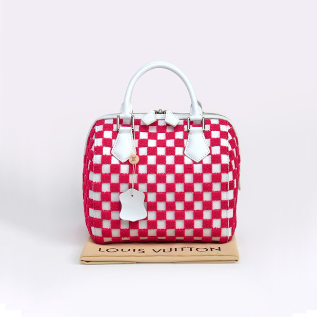 Louis Vuitton 2013 SPEEDY Bag M42237 Red&White