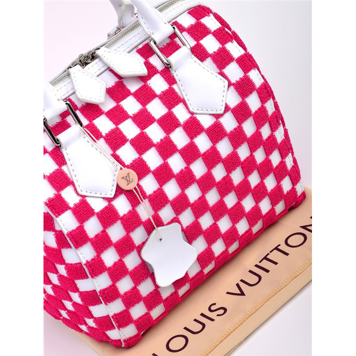 Louis Vuitton 2013 SPEEDY Bag M42237 Red&White