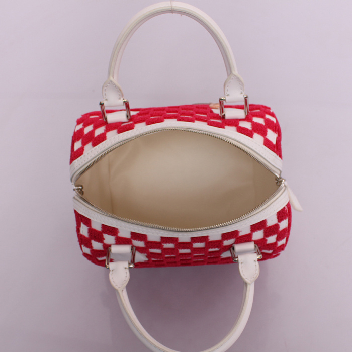 Louis Vuitton 2013 SPEEDY Bag M42237 Red&White