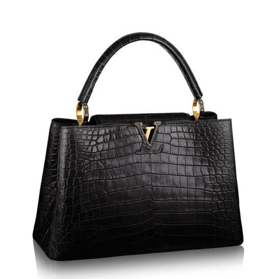 Louis Vuitton Crocodile Capucines MM Bag N91571