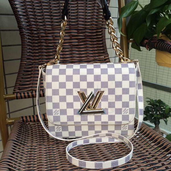 Louis Vuitton Damier Azur Canvas Twist Bag M48618