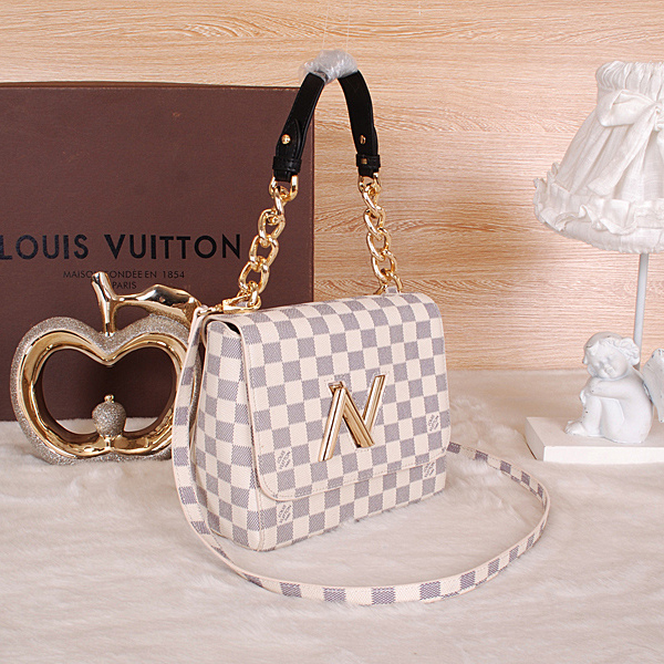 Louis Vuitton Damier Azur Canvas Twist Bag M48618