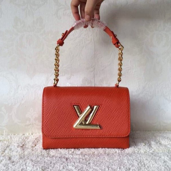 Louis Vuitton EPI Leather Chain Louise Shoulder Bag M48618 Red