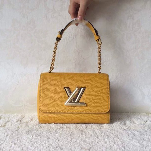 Louis Vuitton EPI Leather Chain Louise Shoulder Bag M48618 Yellow