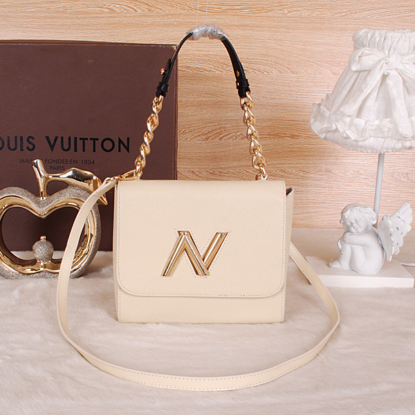 Louis Vuitton EPI Leather Twist Bag M48618 OffWhite