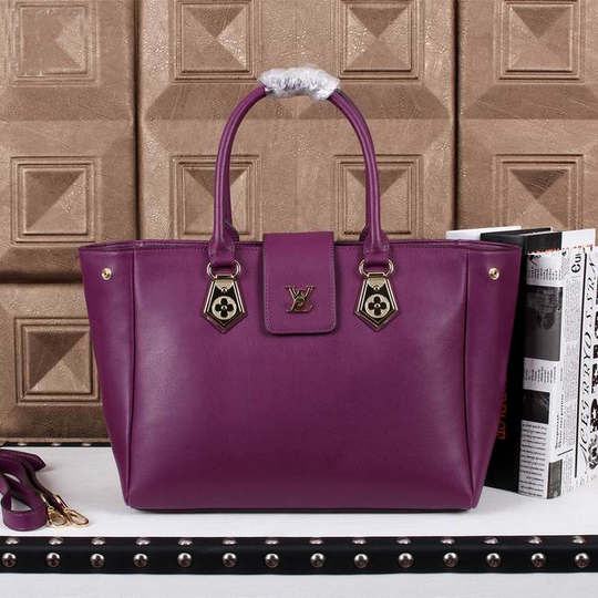 Louis Vuitton Lock Me MM Tote Bag M48966 Purple