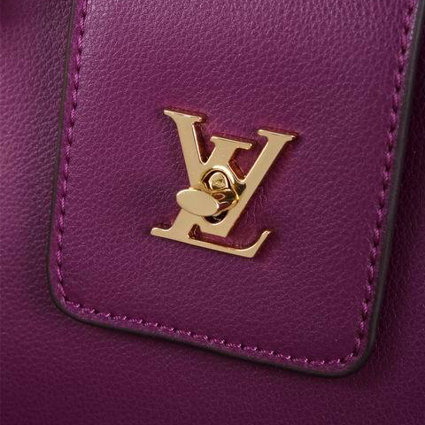 Louis Vuitton Lock Me MM Tote Bag M48966 Purple