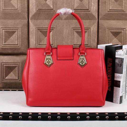 Louis Vuitton Lock Me MM Tote Bag M48966 Red