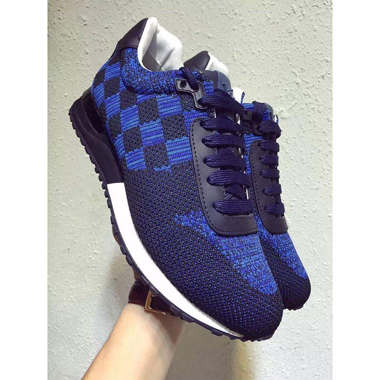 Louis Vuitton Men Black Run Away Sneaker Damier