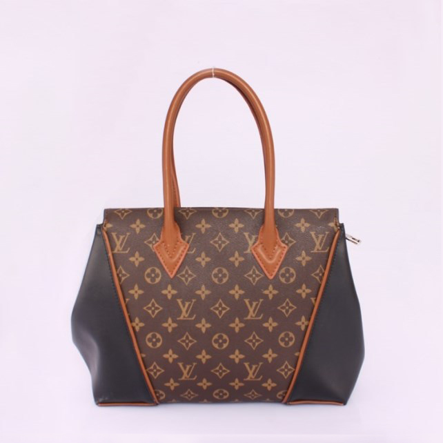 Louis Vuitton Monogram Canvas & Leather W PM M40941 Black