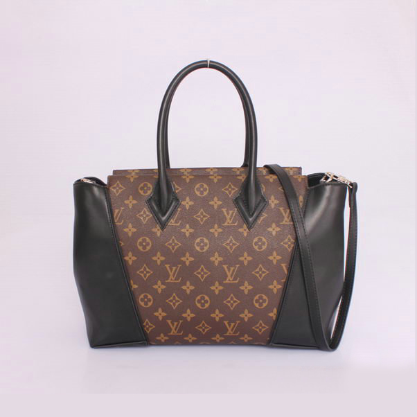 Louis Vuitton Monogram Canvas & Leather W PM M40941 Black