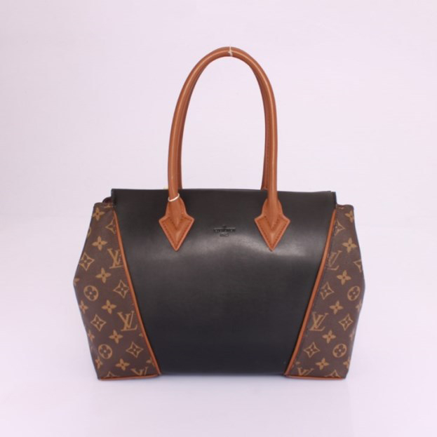 Louis Vuitton Monogram Canvas & Leather W PM M40941 Black