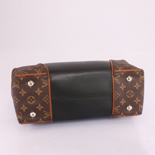 Louis Vuitton Monogram Canvas & Leather W PM M40941 Black