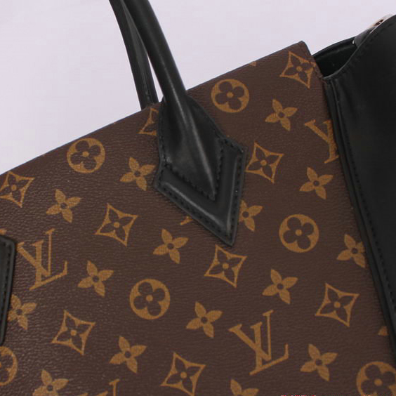 Louis Vuitton Monogram Canvas & Leather W PM M40941 Black