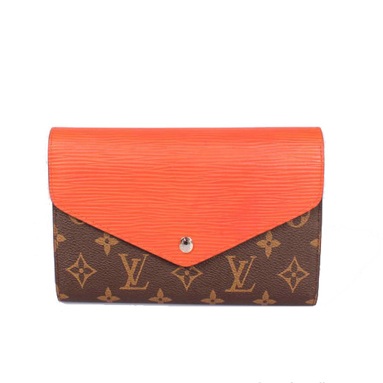 Louis Vuitton Monogram Canvas EPI Marie Lou Long Wallet Piment M60499 Orange