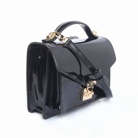 Louis Vuitton Monogram Vernis Monceau BB M91582 Black