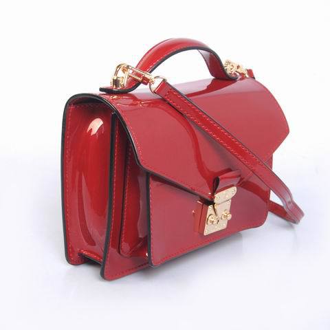 Louis Vuitton Monogram Vernis Monceau BB M91583 Red