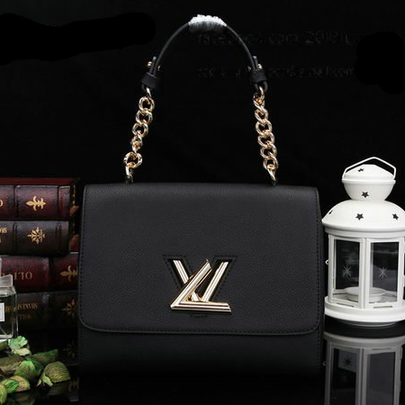 Louis Vuitton Original Leather Twist Bag M48618 Black