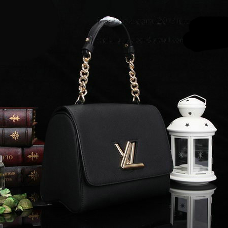 Louis Vuitton Original Leather Twist Bag M48618 Black