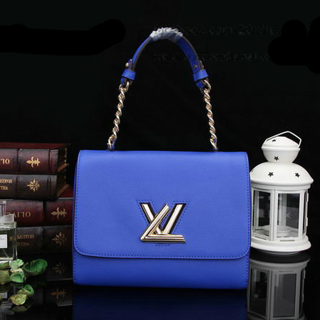 Louis Vuitton Original Leather Twist Bag M48618 Blue