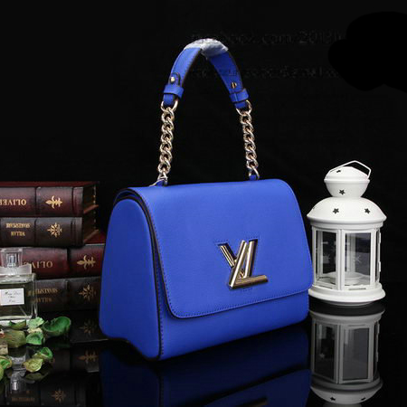 Louis Vuitton Original Leather Twist Bag M48618 Blue