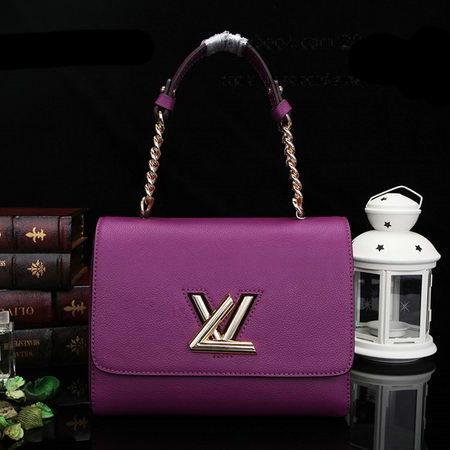 Louis Vuitton Original Leather Twist Bag M48618 Purple