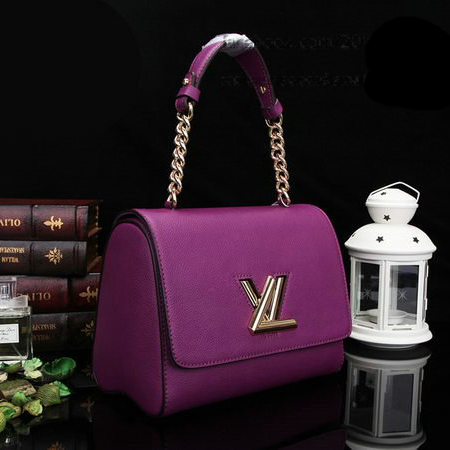 Louis Vuitton Original Leather Twist Bag M48618 Purple