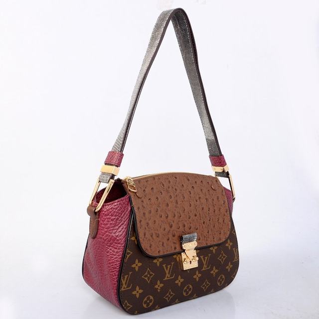 Louis Vuitton Precious Leather Majestueux Bag N91280 Red